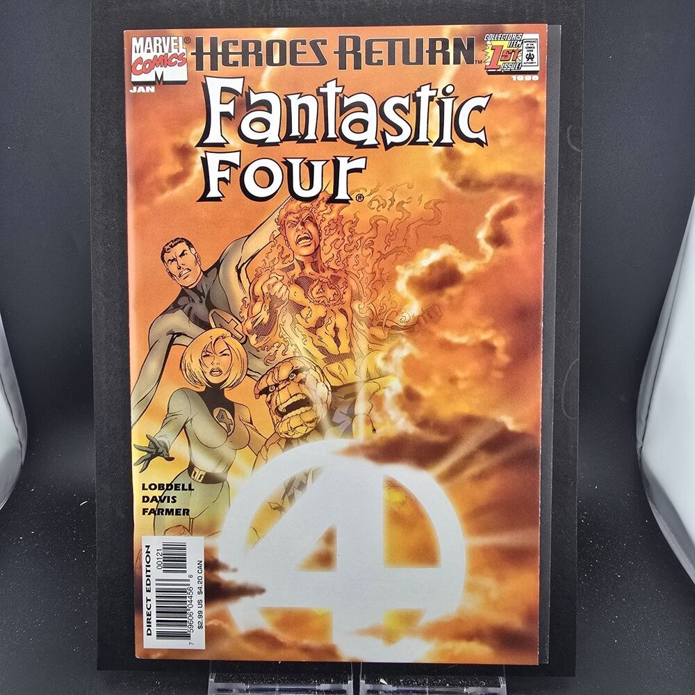 FANTASTIC FOUR #1 (1998) NM- 9.2 MARVEL HEROES RETURN LOBDELL ALAN DAVIS HIGH GR